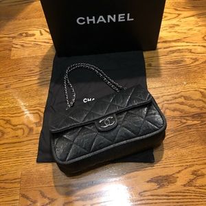 Chanel classic black handbag